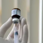 Vacina contra o sarampo — Foto: Nielcem Fernandes/Governo do Tocantins