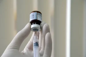 Vacina contra o sarampo — Foto: Nielcem Fernandes/Governo do Tocantins