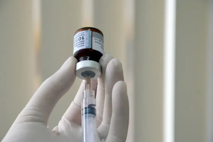 Vacina contra o sarampo — Foto: Nielcem Fernandes/Governo do Tocantins